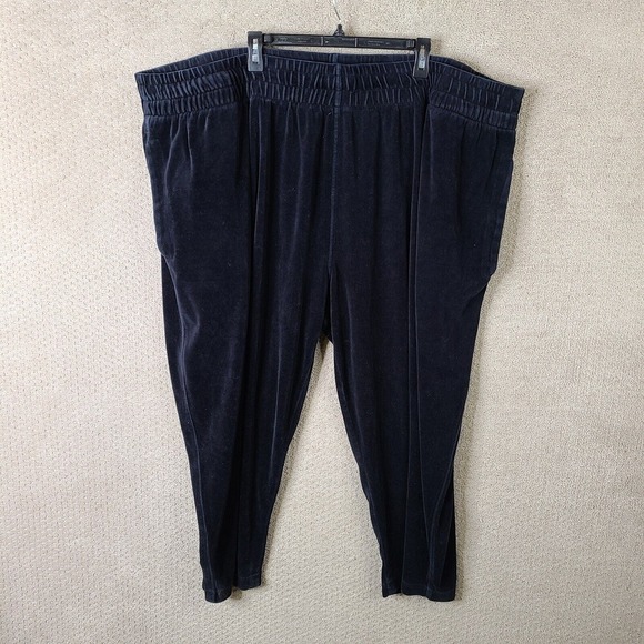 Vintage‎ Sean John Pants Mens 6XB Blue Velour Y2K Hip Hop Baggy Sweatpants